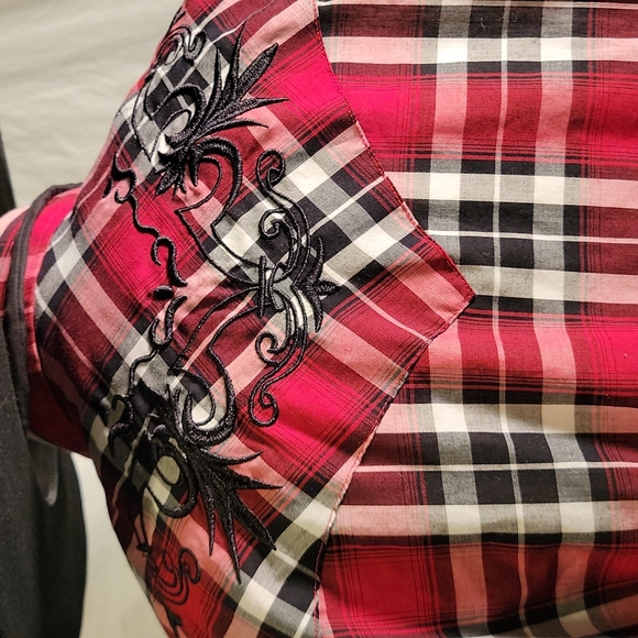 White House Ranch Snap Long Sleeve Western - Picture 3 of 4